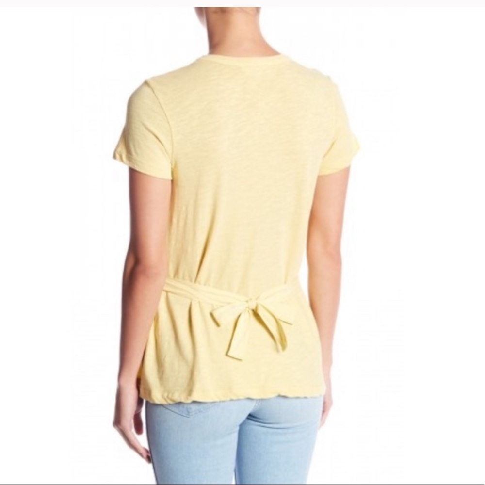 Stateside Short Sleeve Drawstring Ruched Tee - Picture 2 of 8